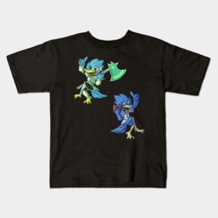 Berdly Deltarune Chapter 1 y Chapter 2 stickers y pins Kids T-Shirt